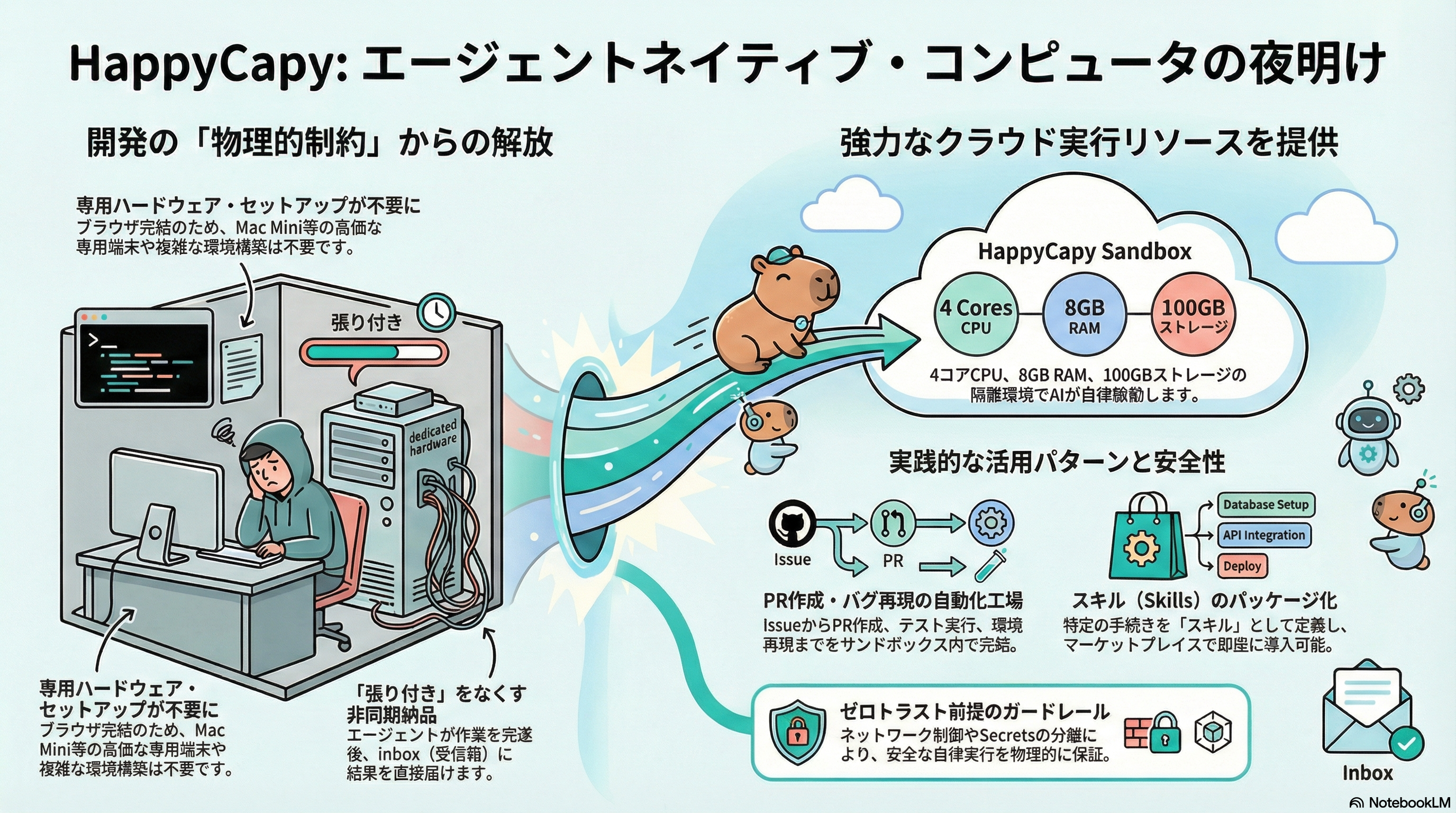 HappyCapy - エージェント時代の新しいコンピュータ