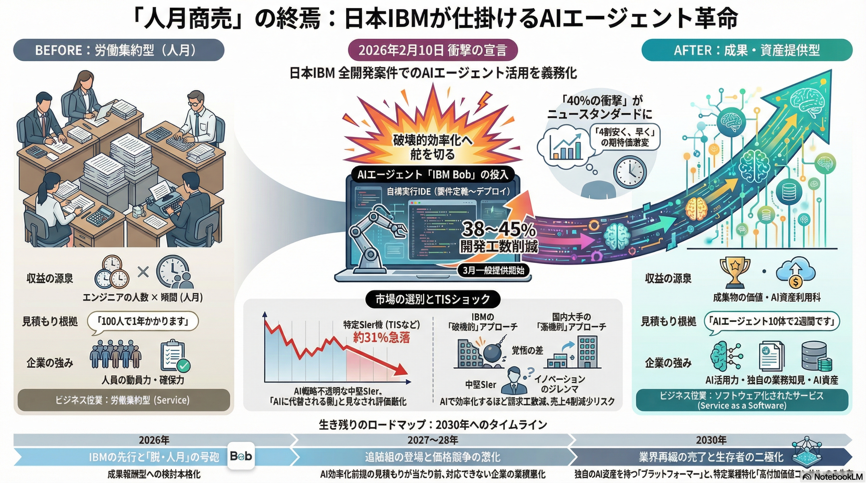 人月商売の終焉 - 日本IBM AIエージェント革命